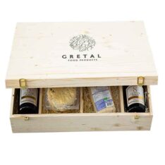 Gift box Wooden with typical "Gourmet Celebration" 5 pcs.