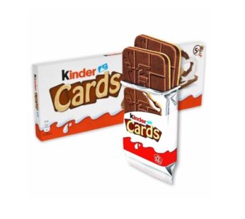 Kinder Cards Cioccolato & Latte Wafer Biscotto Multipack 5×12.8gr