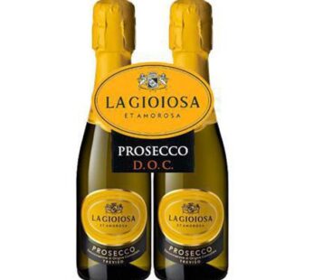 Prosecco Vino Italiano La Gioiosa 2 bottles 200ml