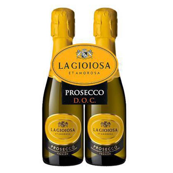 Prosecco Vino Italiano La Gioiosa 2 bottles 200ml