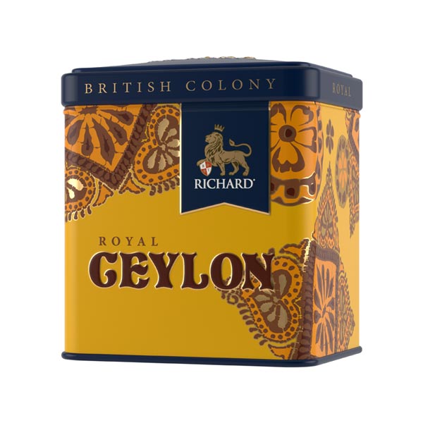 Royal Ceylon Tè nero in foglie sfuse 50g in latta